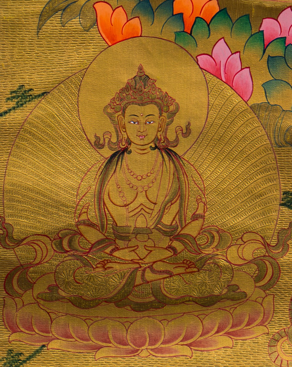 The Embodiment of Compassion: White Tara Thangka Painting - T-S-BT-BB-AU-WT-0018