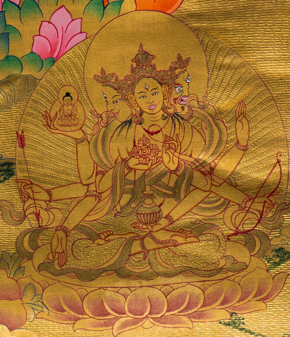 The Embodiment of Compassion: White Tara Thangka Painting - T-S-BT-BB-AU-WT-0018