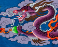 The Druk (Thunder Dragon) Thangka: Celestial Voice of Power - T-B-HT-RB-D-0084
