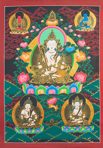 Akasagarbha Bodhisattva Thangka – The Boundless Space Treasury - T-N-MB-RB-T-0023