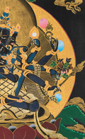 Akshobhyavajra Guhyasamaja Thangka: Secret Union of Wisdom and Compassion - T-S-BT-RB-AU-GS-0123