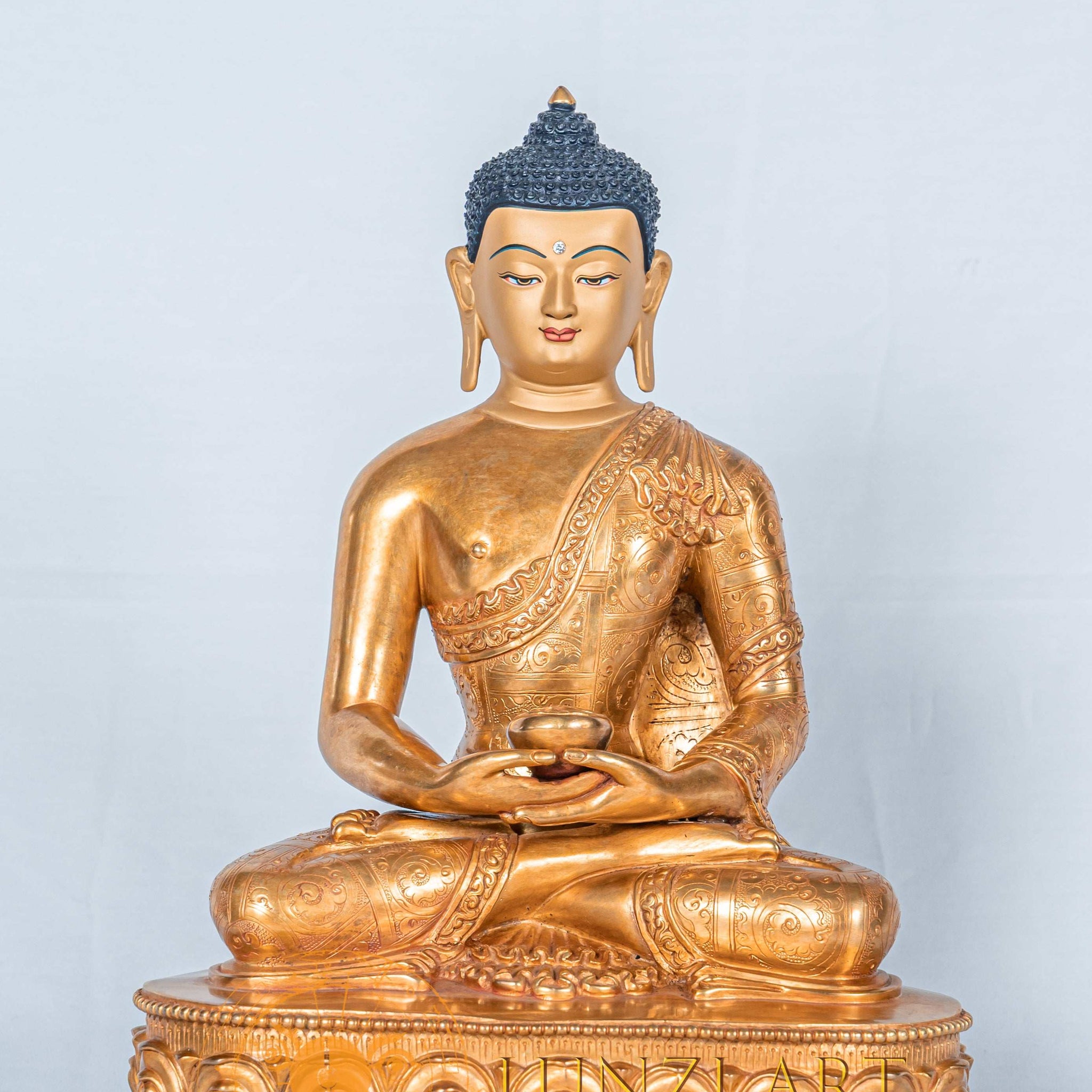 Amitabha Buddha | Copper Full Gold Plated - statues