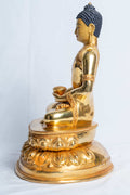 Amitabha Buddha Statue | Copper Full Gold Plated - statues