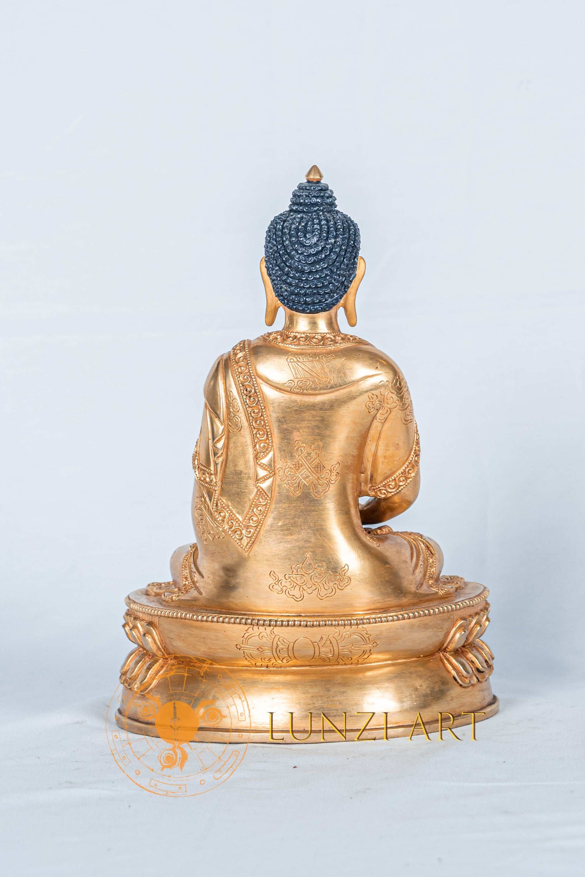 Amitabha Buddha Statue | Copper Full Gold Plated - statues