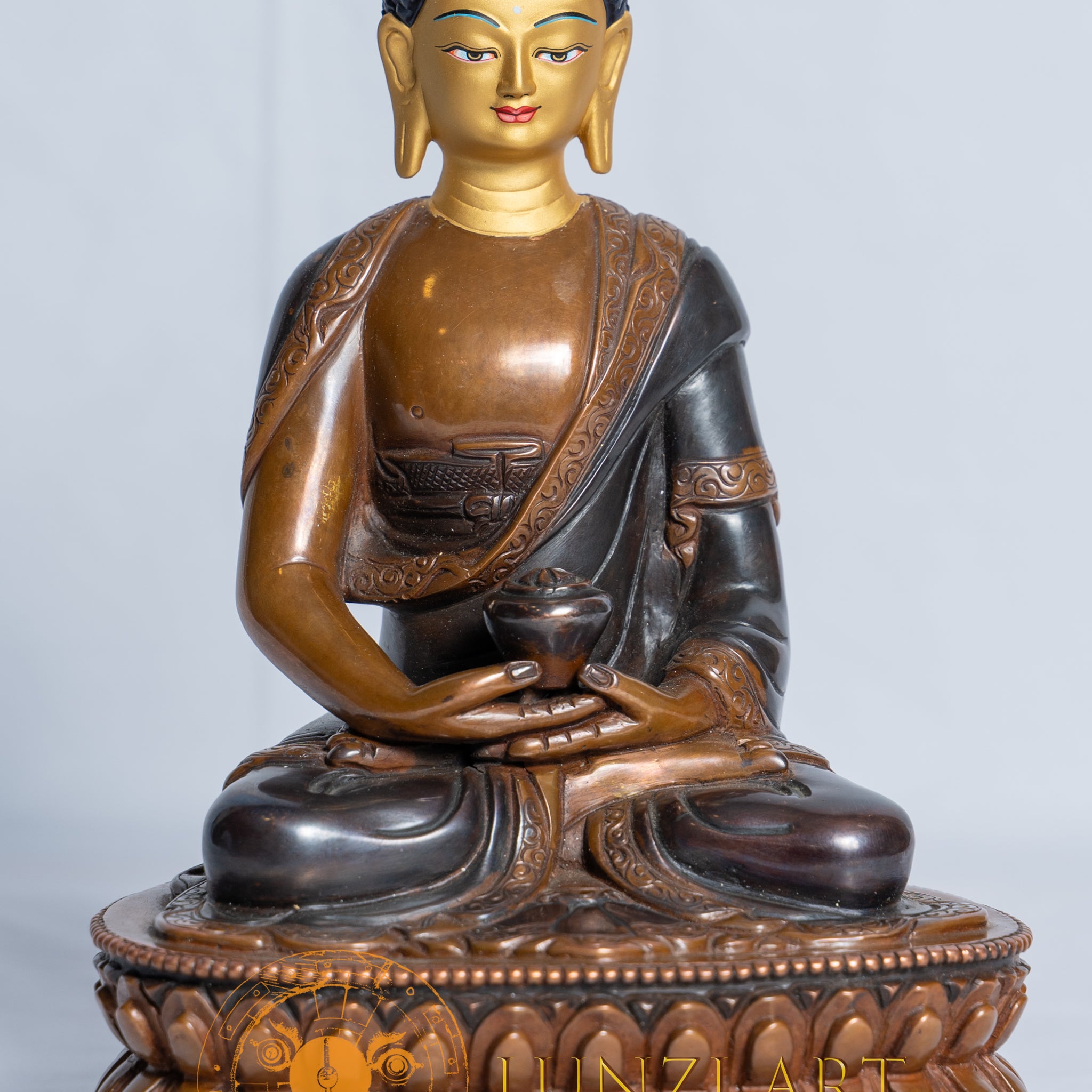 Amitabha Buddha Statue | Copper Oxidized - statues