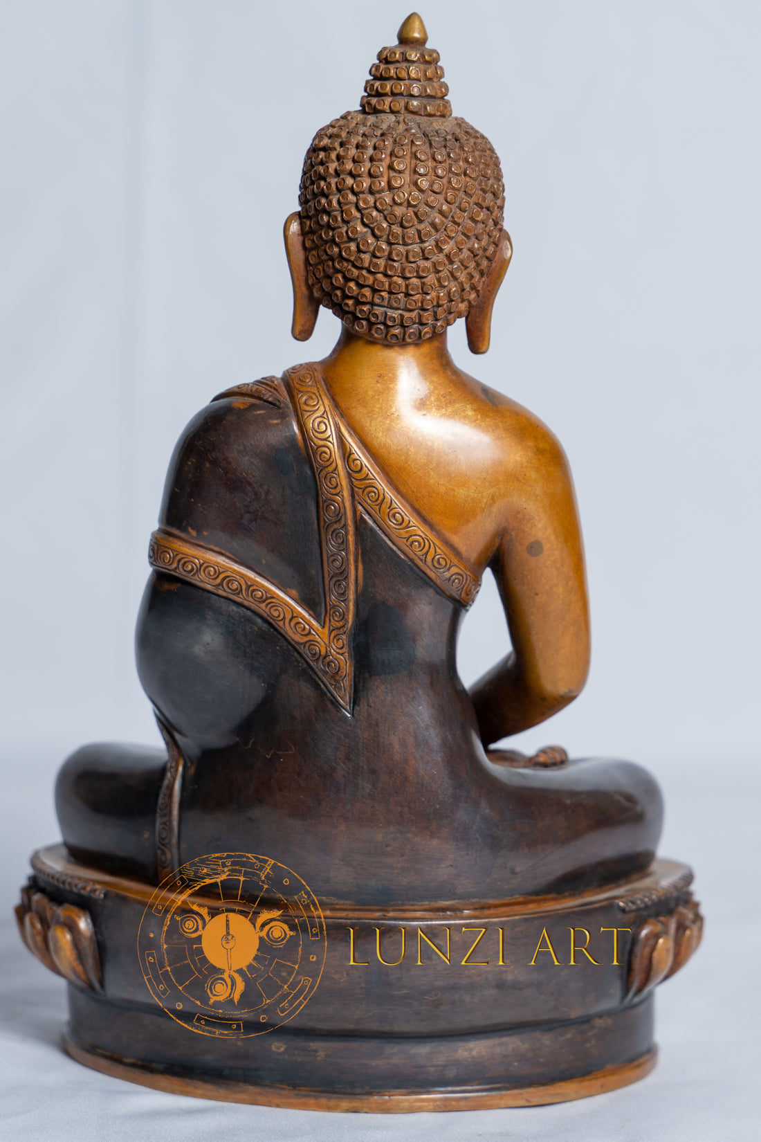 Amitabha Buddha Statue | Copper Oxidized - statues