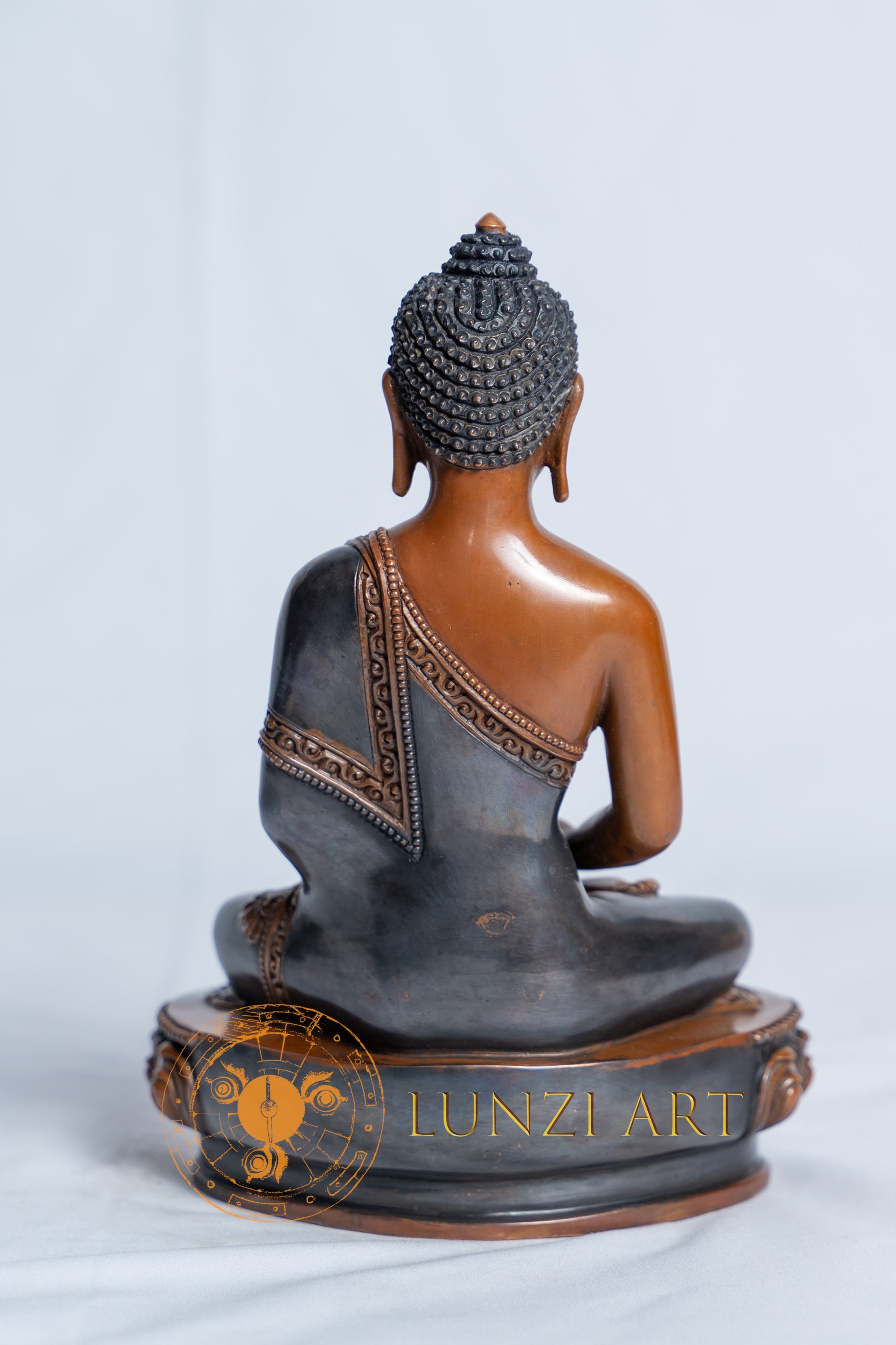 Amitabha Buddha Statue | Copper Oxidized - statues