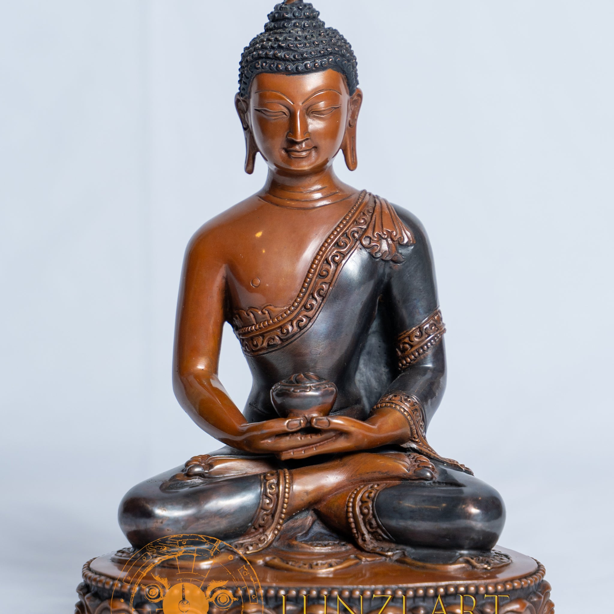 Amitabha Buddha Statue | Copper Oxidized - statues