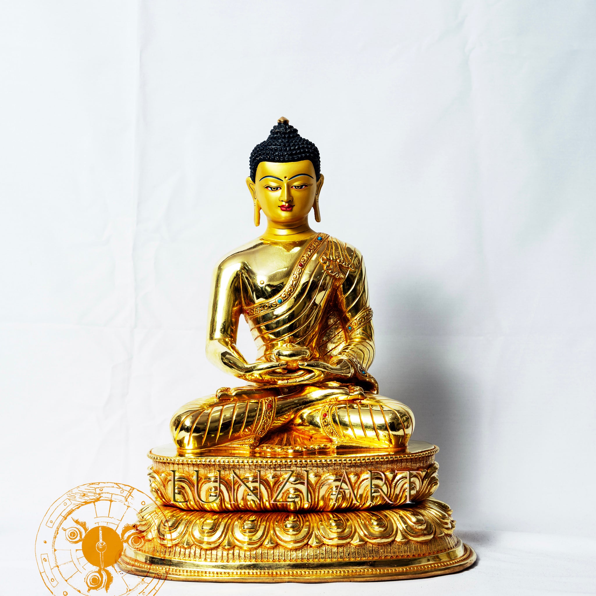 Amitabha Buddha Statue | Copper with 24k Gold Plating - statues