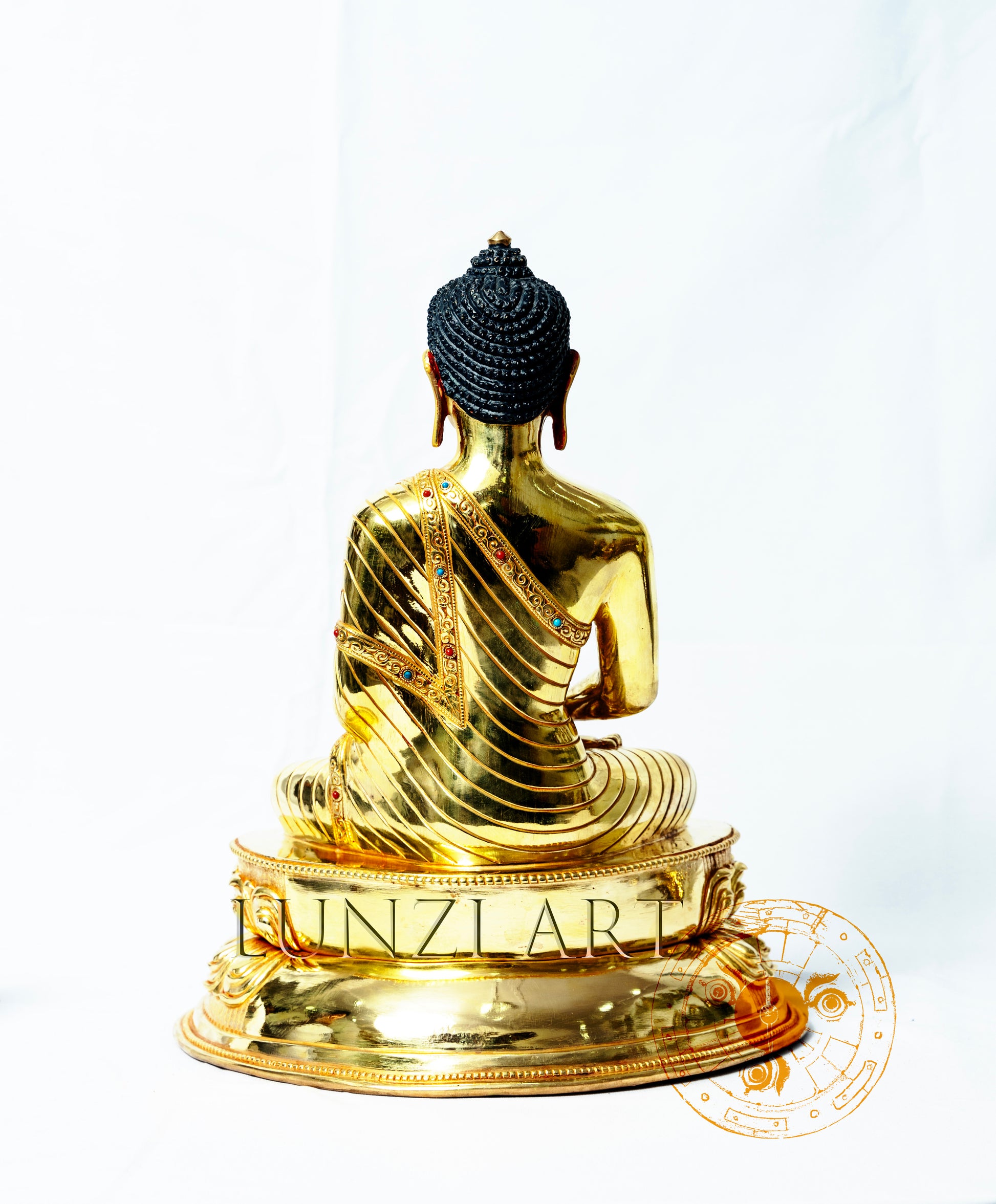 Amitabha Buddha Statue | Copper with 24k Gold Plating - statues