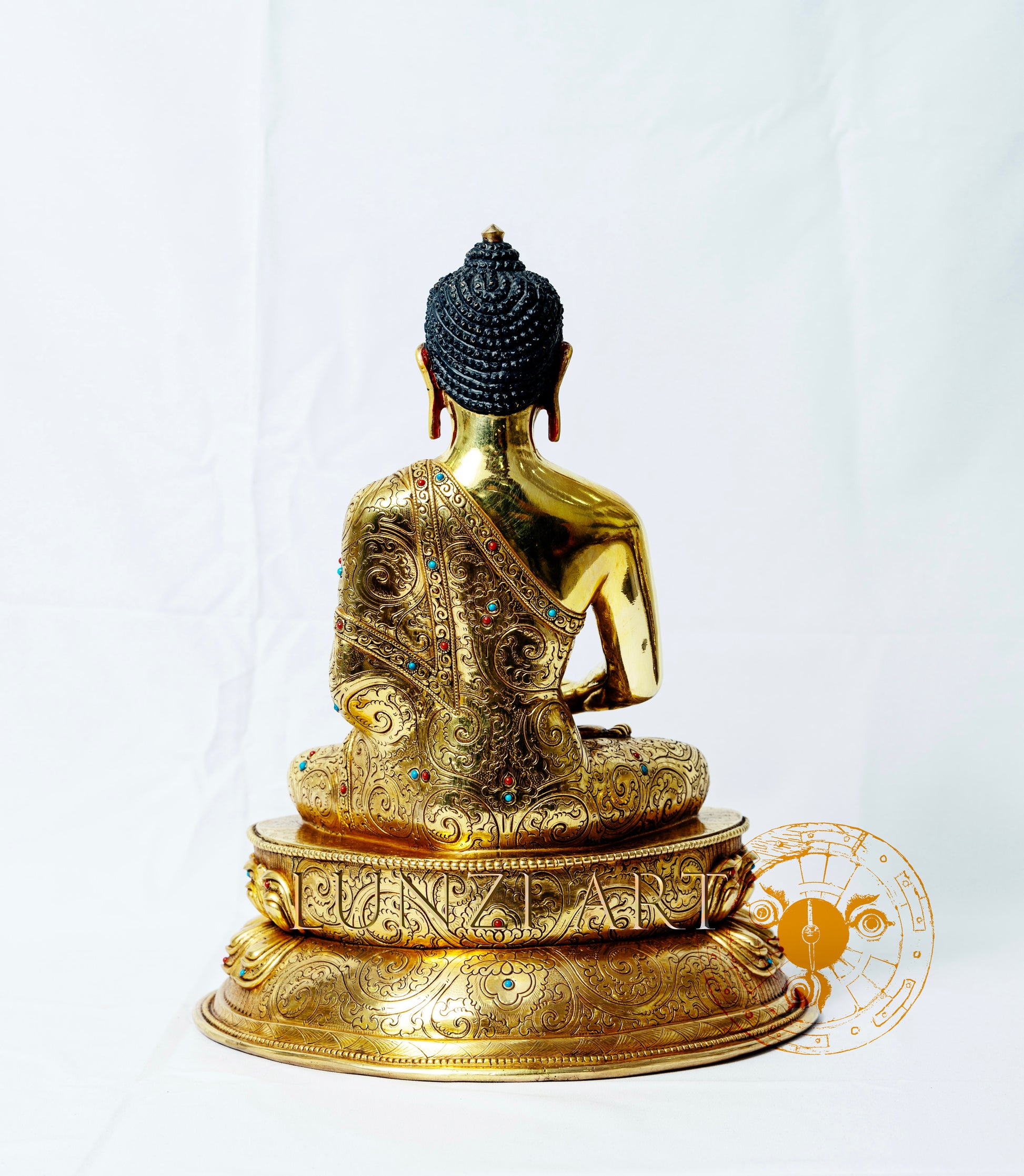 Amitabha Buddha Statue | Copper with 24k Gold Plating - statues