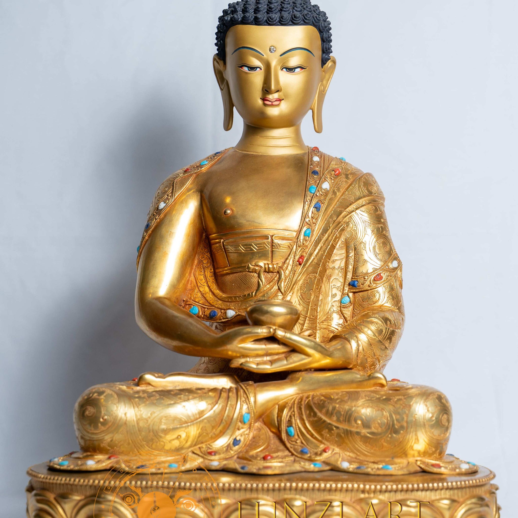 Amitabha Buddha Statue | Copper with full gold plated - statues