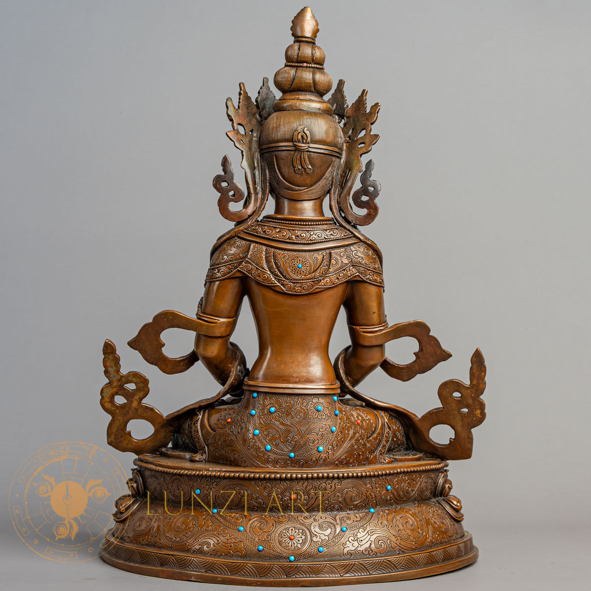 Amitayus Statue | Copper Oxidized - S-P-R-C-A-00221