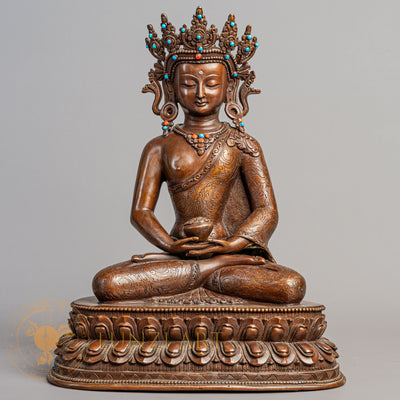 Amitayus Statue | Copper Oxidized - S-P-R-C-A-00227