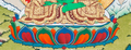 Amoghasiddhi Thangka: The Green Buddha of Fearless Action - T-B-HT-BB-A-0055