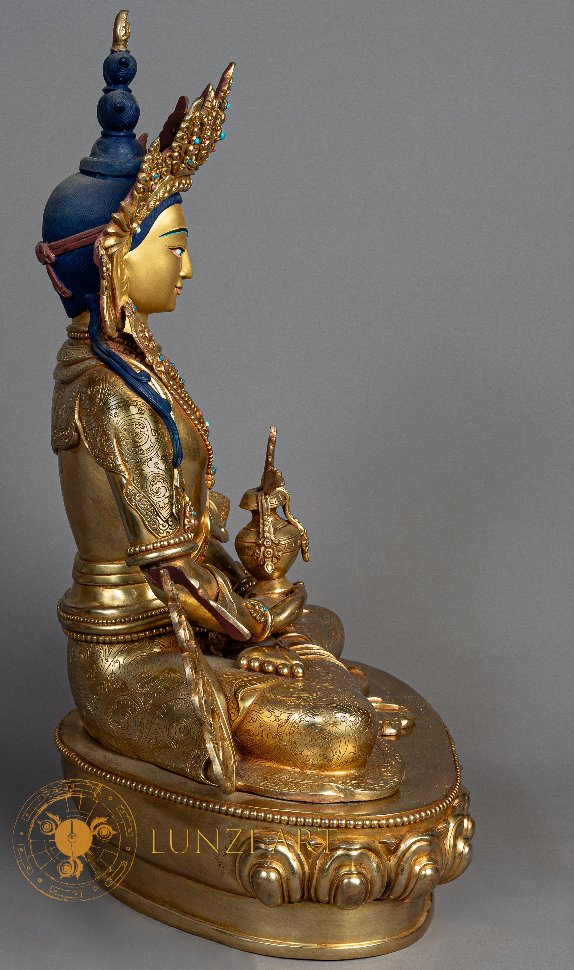 Aparmita Sculpture | Handmade Copper Fully Gold Plated Statue - S-P-SS-FG-CG-A-0134