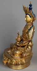 Aparmita Sculpture | Handmade Copper Fully Gold Plated Statue - S-P-SS-FG-CG-A-0134