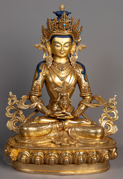 Aparmita Sculpture | Handmade Copper Fully Gold Plated Statue - S-P-SS-FG-CG-A-0134