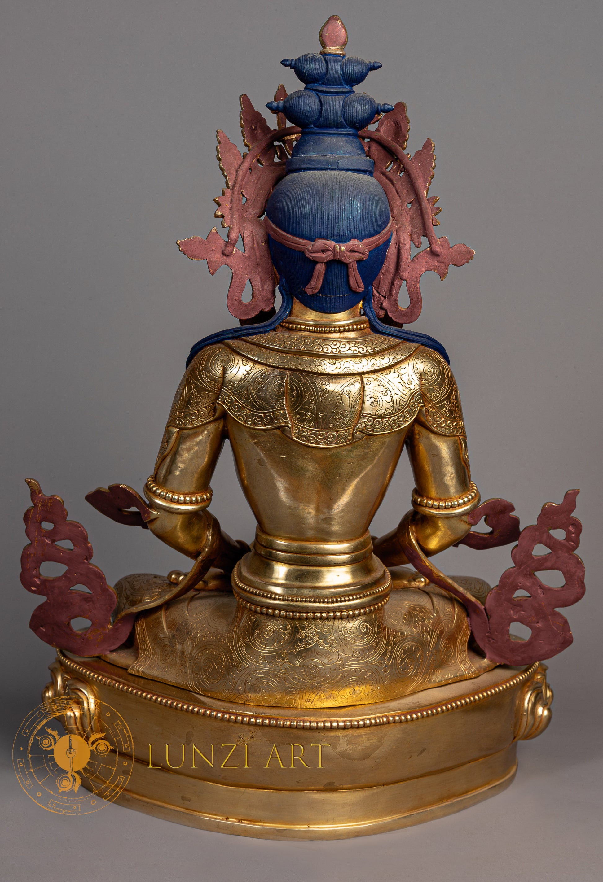 Aparmita Sculpture | Handmade Copper Fully Gold Plated Statue - S-P-SS-FG-CG-A-0134