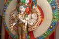Avalokiteshvara Statue | Gold Plated with Full Coloured Body - S-P-SS-PG-C-TAA-00191