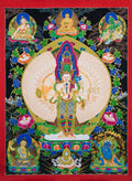 Avalokiteshvara Thangka – Embodiment of Infinite Compassion - T-S-BT-RB-A-0030
