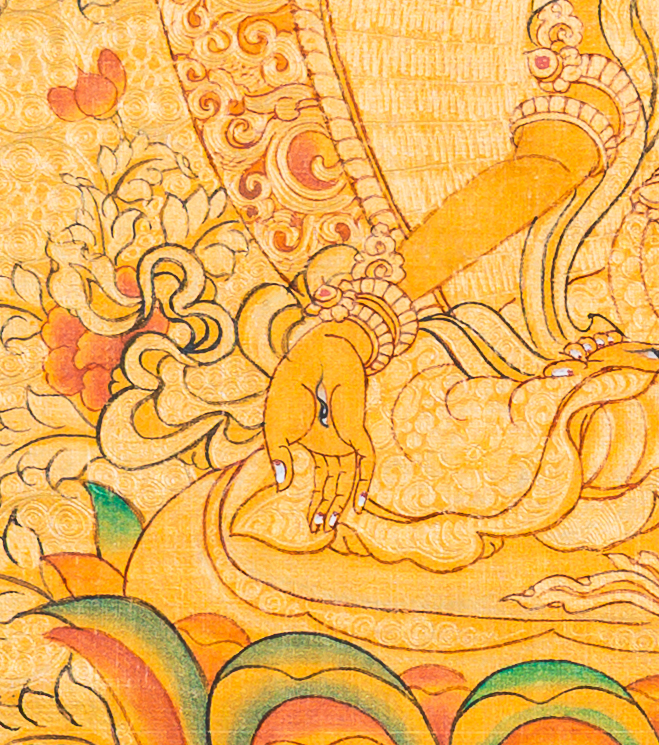White Tara Thangka: The Infinite Mother of Longevity - T-B-HT-RB-WT-0080