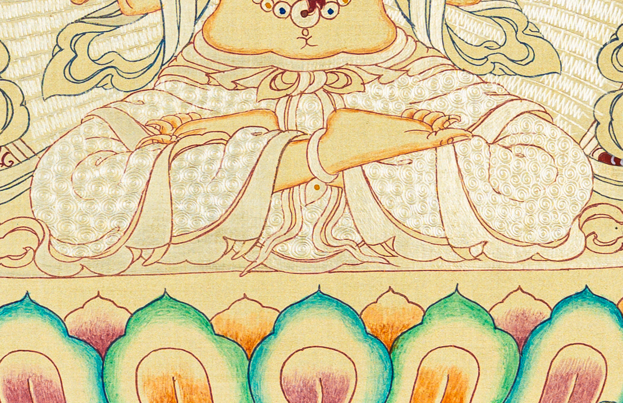Chenrezig Thangka: The Infinite Radiance of Compassionate Love - T-B-HT-RB-C-0077