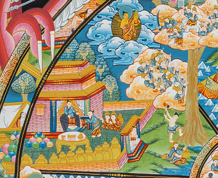 The Wheel of Life (Bhavachakra) Thangka: A Sacred Mirror of the Human Mind - T-B-HT-BB-AU-WOL-0087
