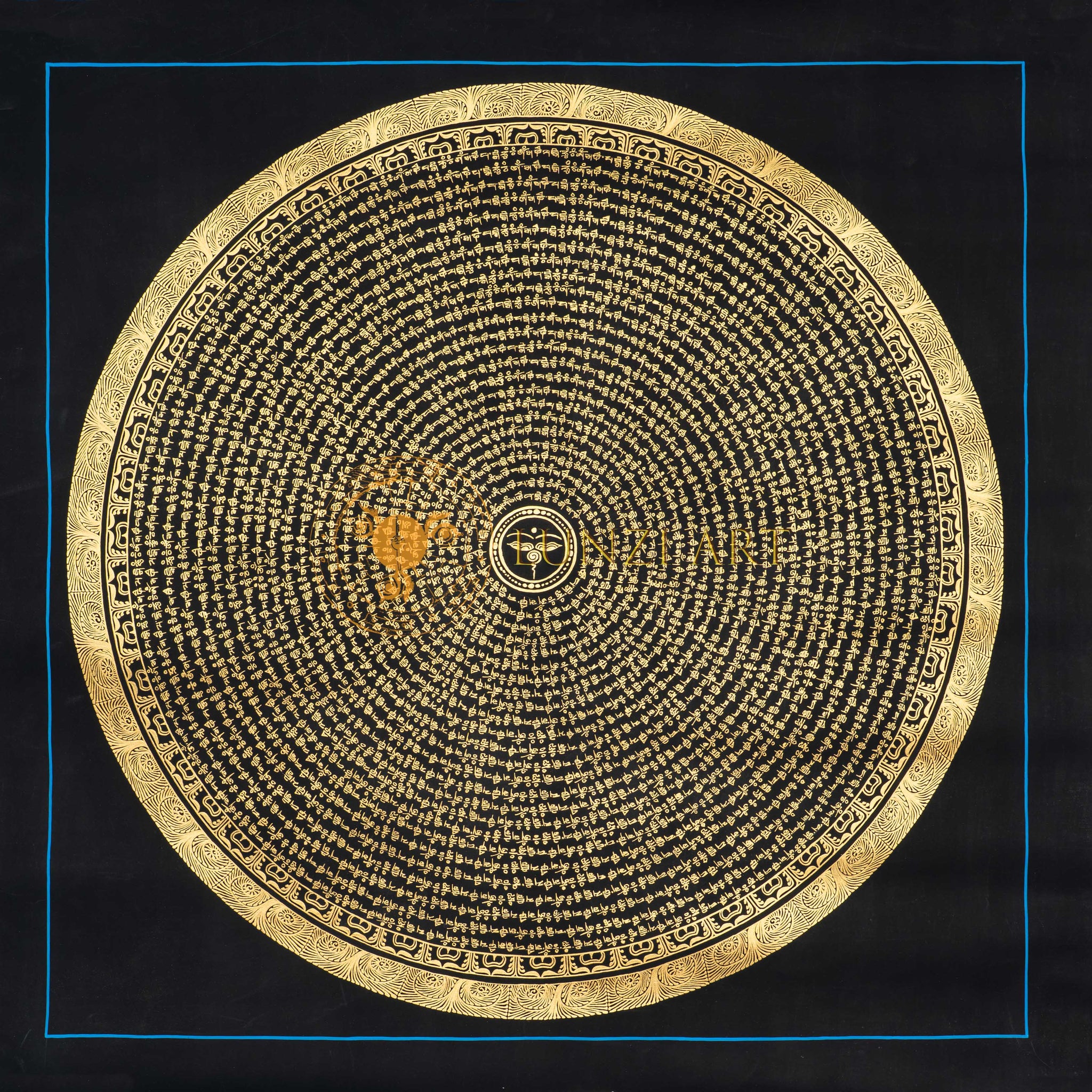 Buddha Eye mantra Mandala Thangka - Thangka