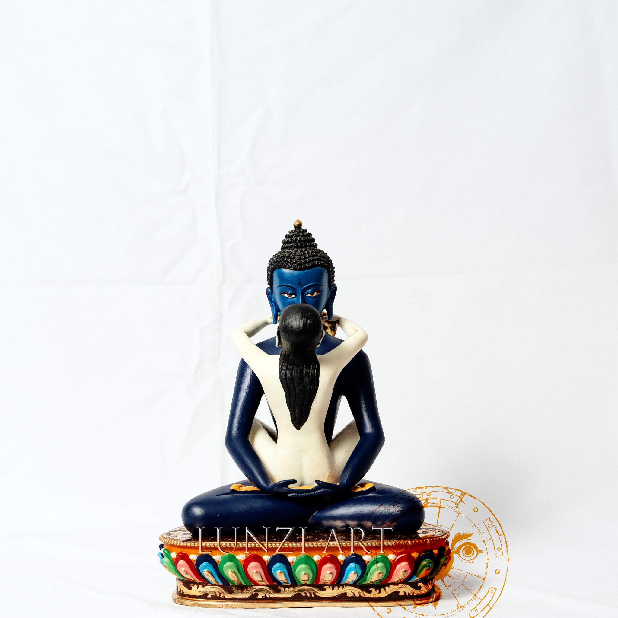 Buddha Shakti Statue | 24k Gold Plated Pure Copper Gilded - statues