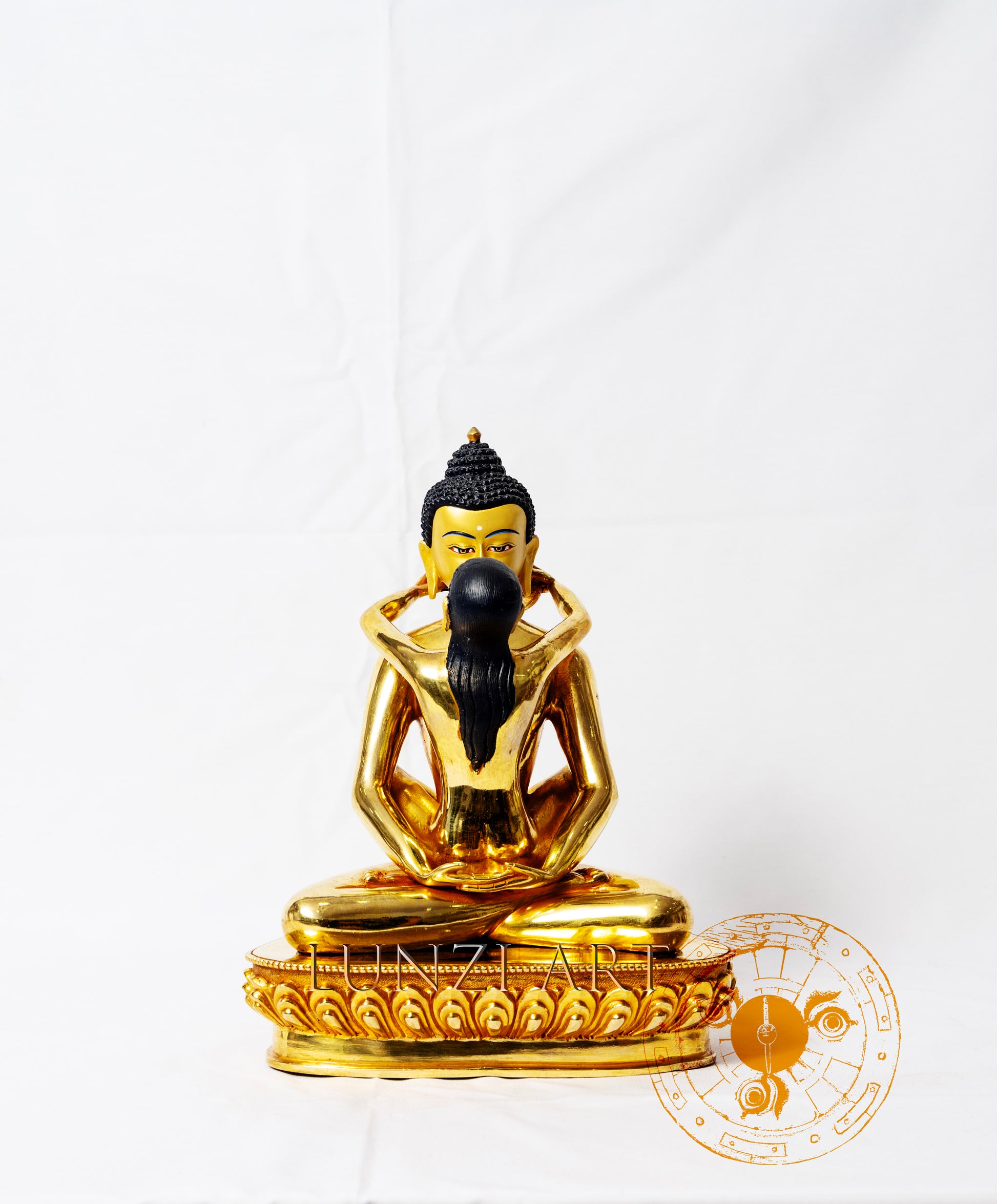 Buddha Shakti Statue | Gold Plated Full Copper Gilded - S-P-BA-FG -CG-BS-0006