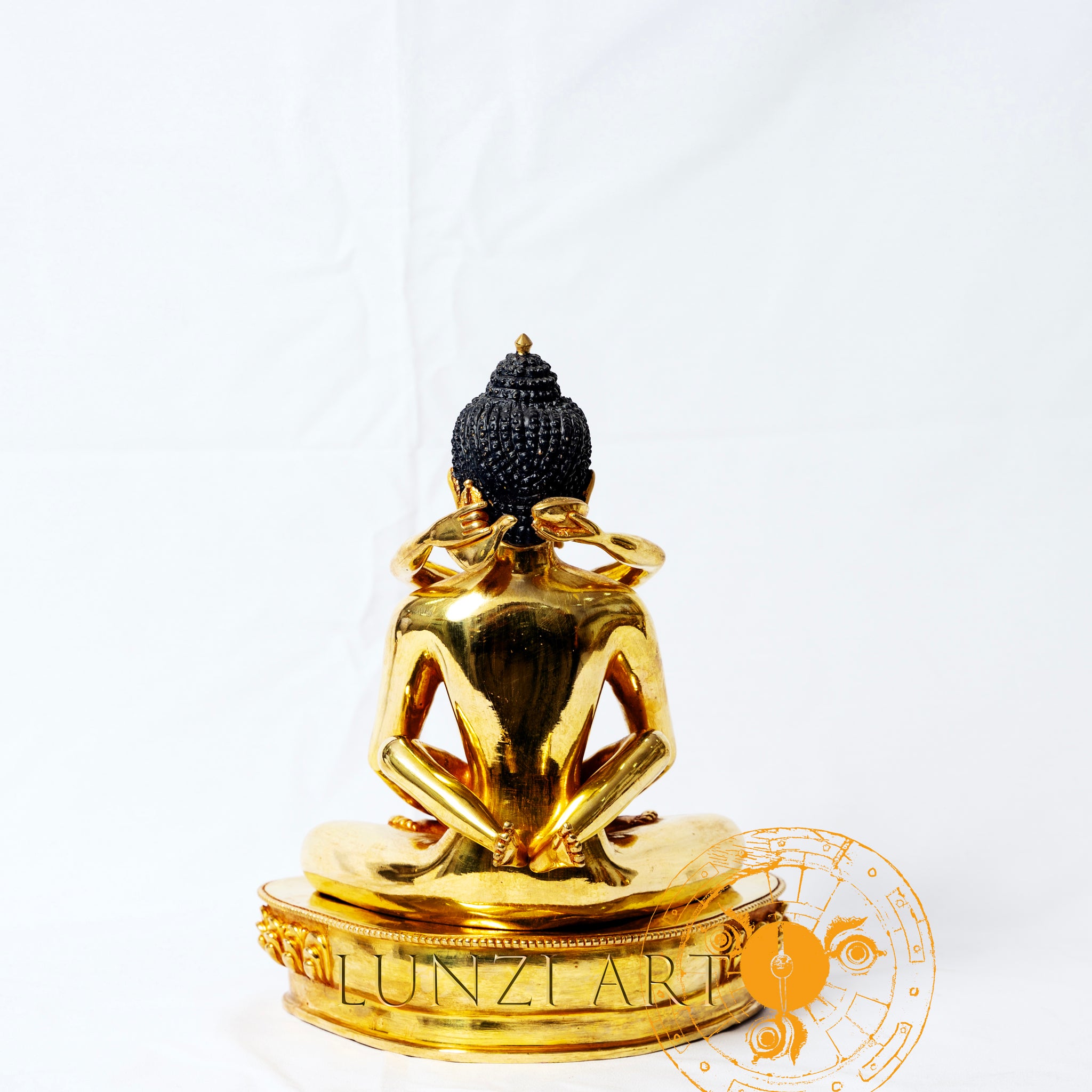Buddha Shakti Statue | Gold Plated Full Copper Gilded - statues