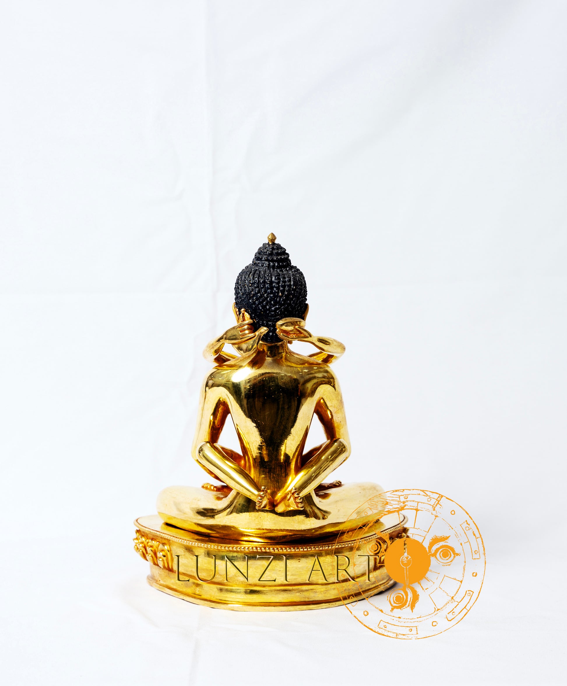 Buddha Shakti Statue | Gold Plated Full Copper Gilded - statues