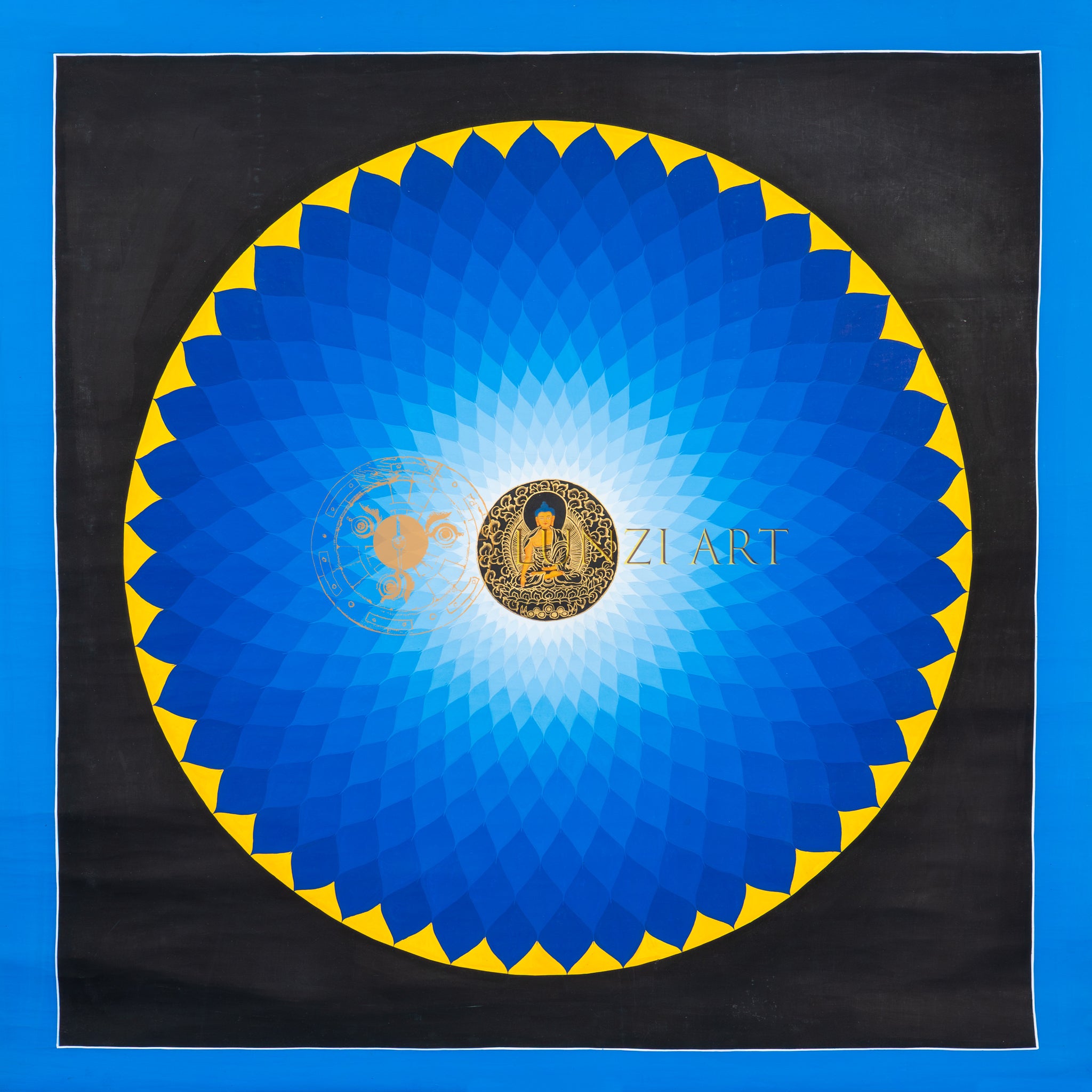 Buddha of Tranquility: The Mandala of the Pure Land - Thangka