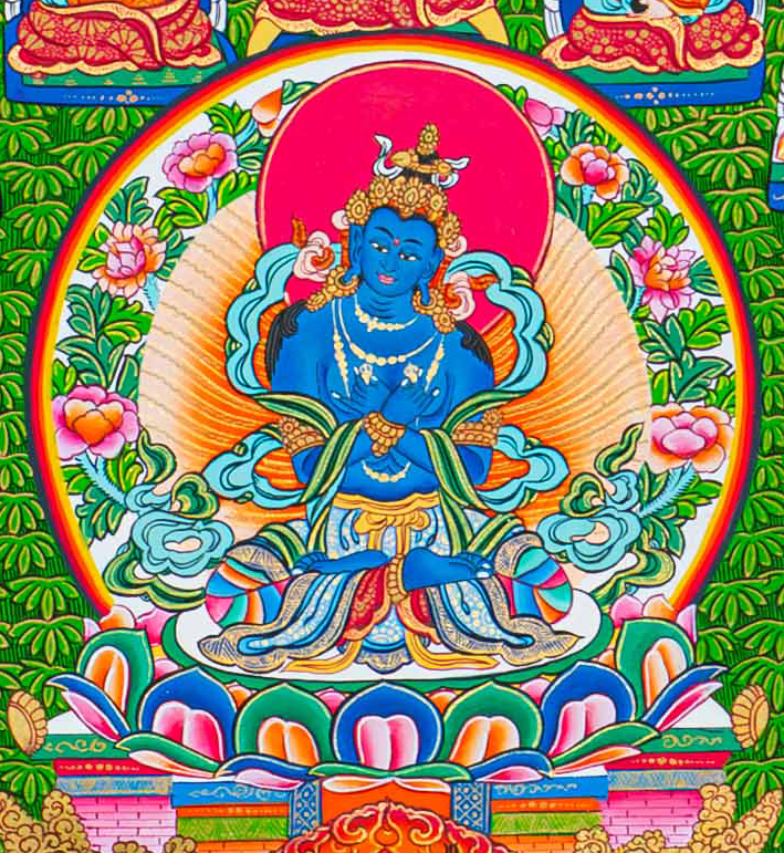 Celestial Tree of Enlightenment Thangka (Chokshing Tree/Dorje Chyang) - T-S-BT-RB-AU-CT-0072