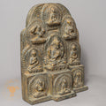 Chenrezig Temple Altar | Hand-Carved Wood & Clay Compassion Relief - w-s-sh-ta-0010