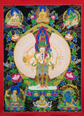 Chenrezig Thangka – Embodiment of Infinite Compassion - T-S-BT-RB-A-0030
