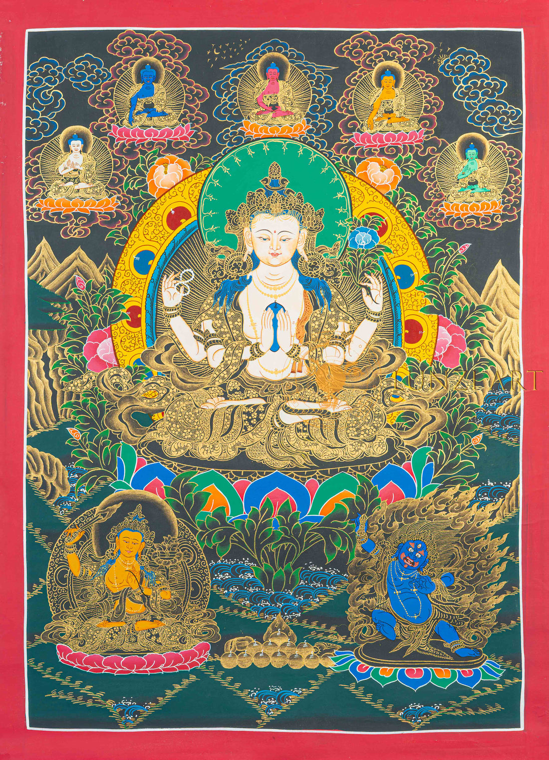 Chenrezig: The Golden Radiance of Infinite Compassion - T-N-MB-RB-L-0009