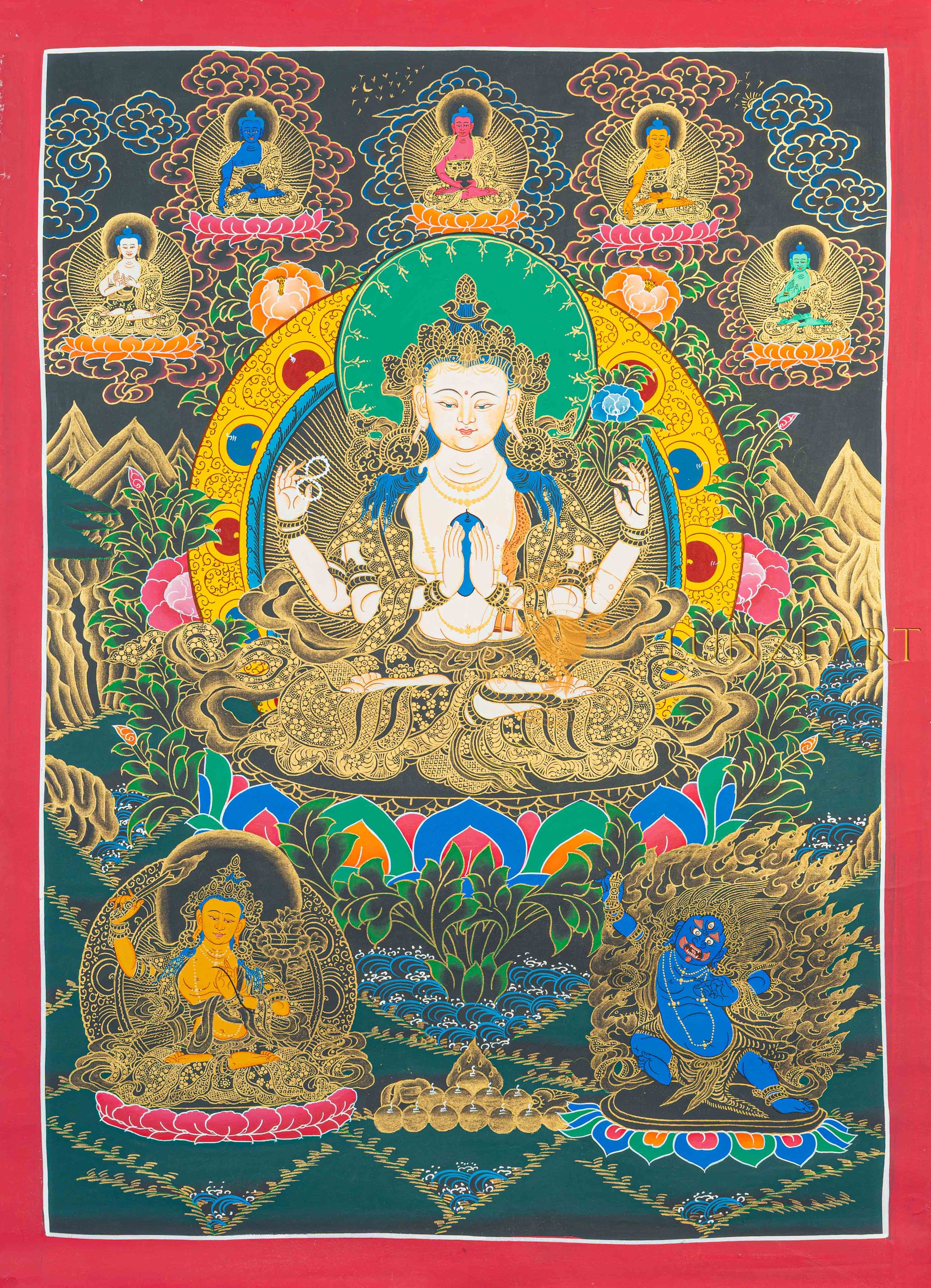 Chenrezig: The Golden Radiance of Infinite Compassion - T-N-MB-RB-L-0009