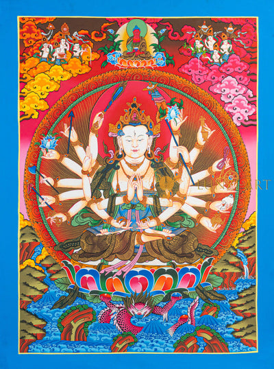 Chundi Thangka: The Golden Mother of Seventy Million Buddhas - T-N-ET-BB-AU-C-0094