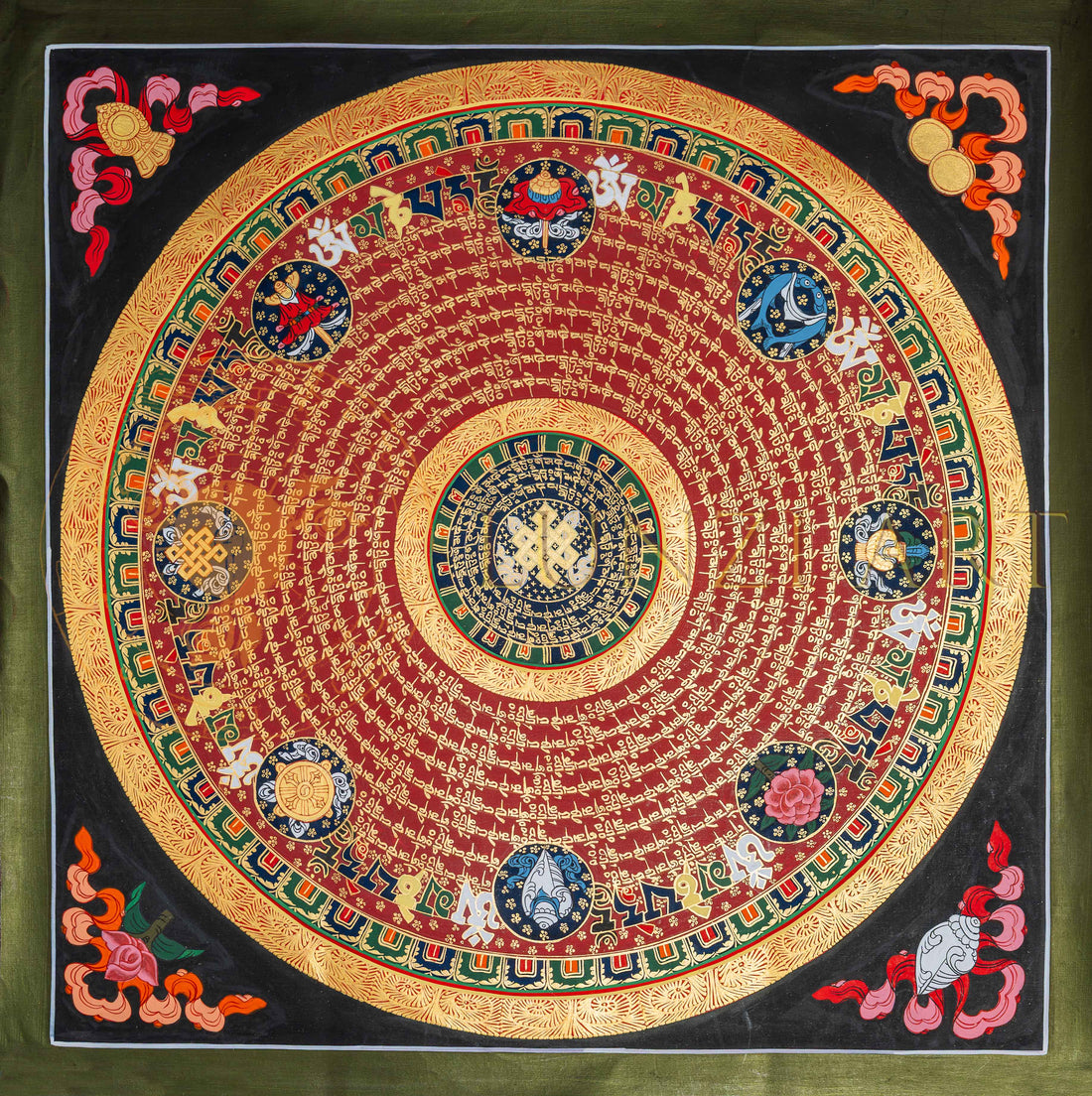 The Eight Auspicious Mandala: The Eternal Knot of Wisdom - T-PS-SS-RB-IM-65