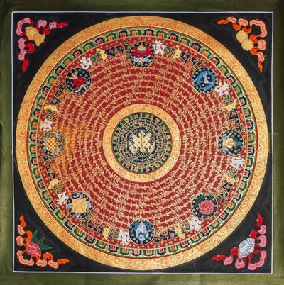 The Eight Auspicious Mandala: The Eternal Knot of Wisdom - T-PS-SS-RB-IM-65