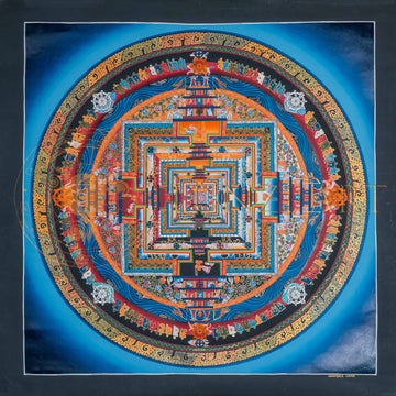 Kalachakra Mandala Thangka: The Sacred Blueprint of Time and Space - T-PS-SS-BB-KM-68
