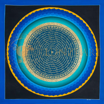 Lotus Rainbow Mantra Mandala : The Circle of Infinite Peace - T-PS-SS-BB-LRMM-78