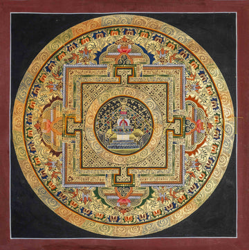 The Stupa Mandala Thangka: A Monument to Enlightenment - T-PS-SS-BB-SM-82