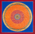 The Solar Mantra Mandala Thangka: A Radiant Vortex of Universal Energy - T-PS-SS-BB-MM-88