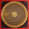 The Obsidian Mantra Mandala Thangka: A Golden Path to Inner Stillness - T-PS-SS-BB-GMM-97