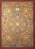 The Sacred Mandala Thangka: A Geometric Portal to Cosmic Harmony - T-PS-SS-GB-TM-103