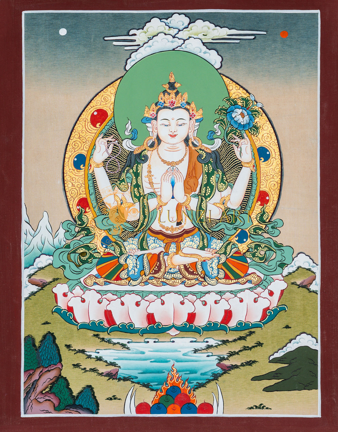 Four-Armed Chenrezig: The Essence of Compassion - T-B-HT-BB-C-0051