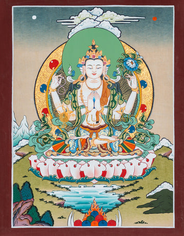 Four-Armed Chenrezig: The Essence of Compassion - T-B-HT-BB-C-0051
